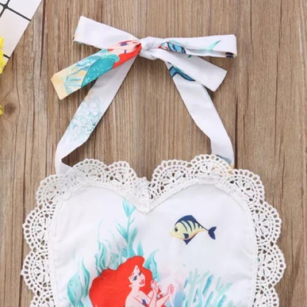 Ariel Little Mermaid Dress Heart and Lace Detail - Picture 6 of 7